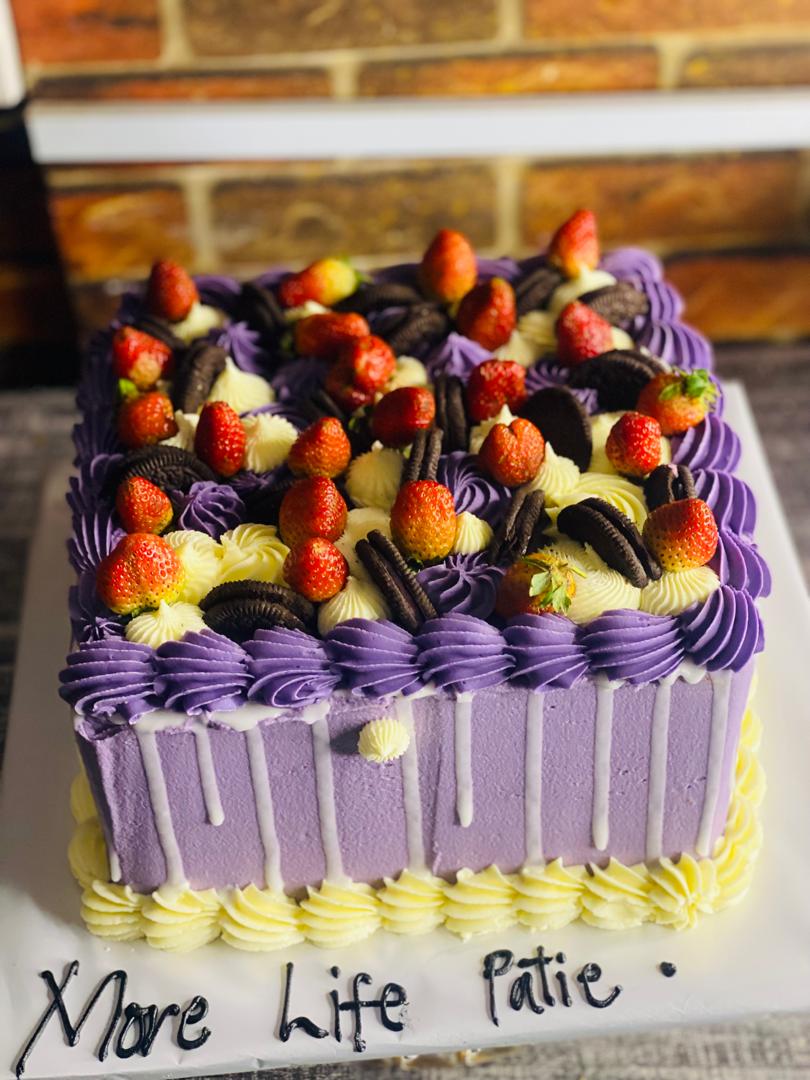 SQUARE PURPLE CAKE