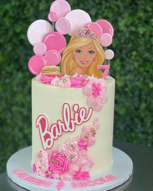 BARBIE TWINS BIRTHDAY CAKE