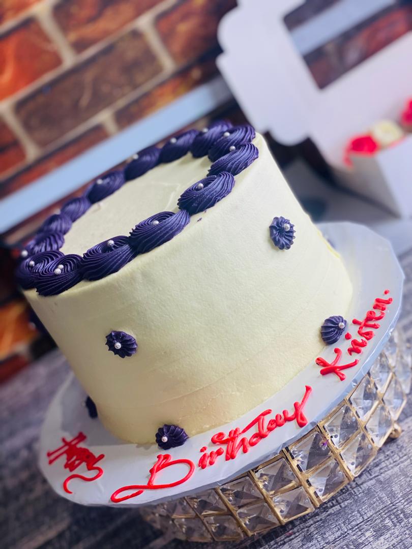 CREAM AND PURPLE CAKE