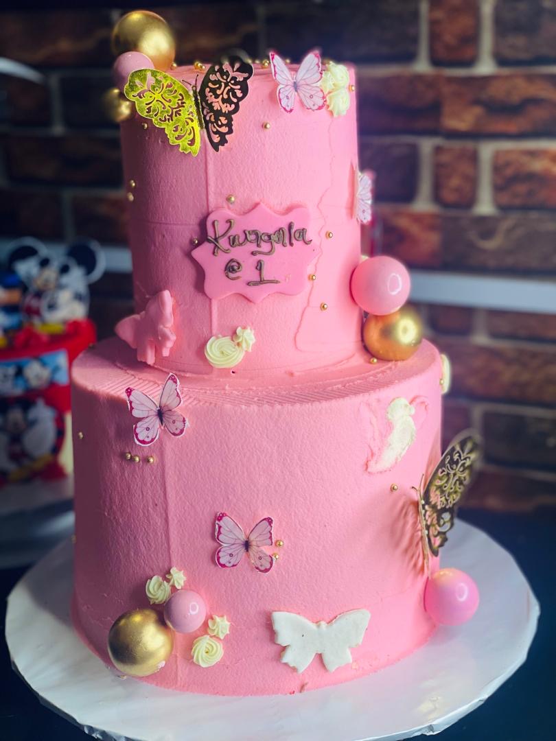 PINK DECORATED GIRL CAKE 