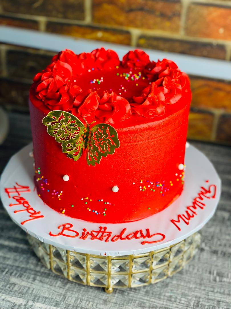 RED BUTTERFLY CAKE 