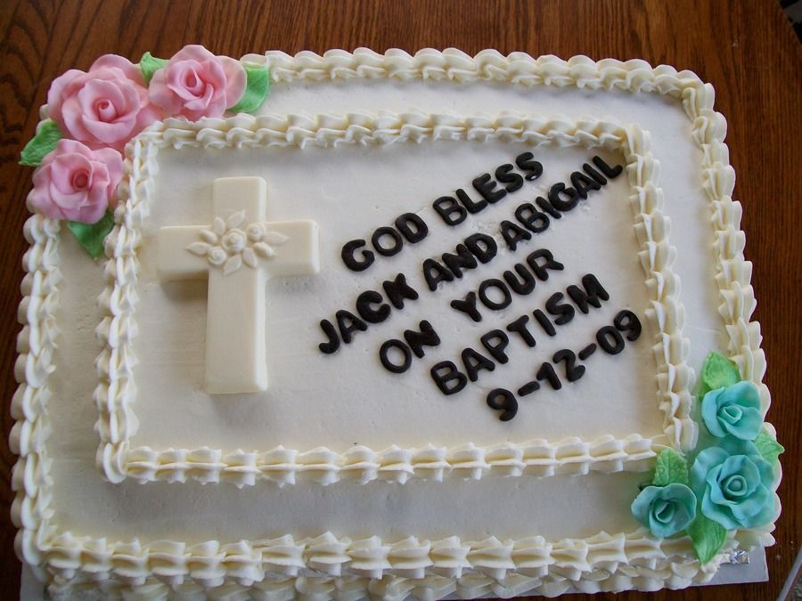 baptism cakes