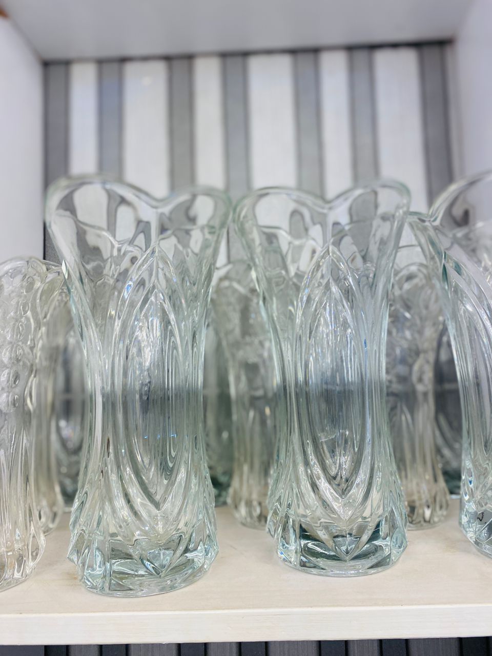 Clear decanters 