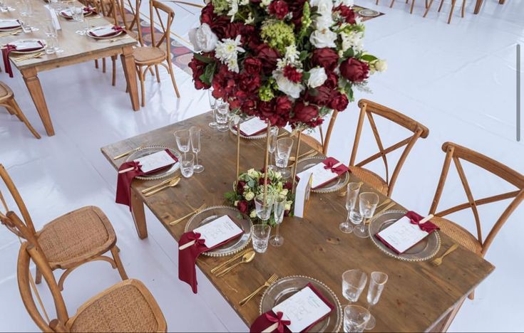 Rustic table and chair setting 