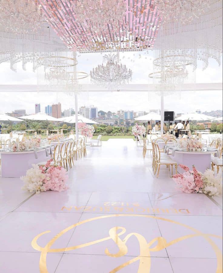 wedding glittering decoration 