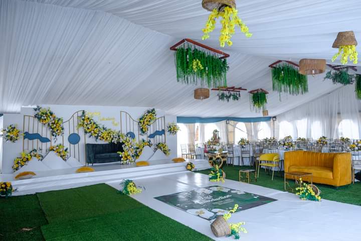 mega tent introduction decor...