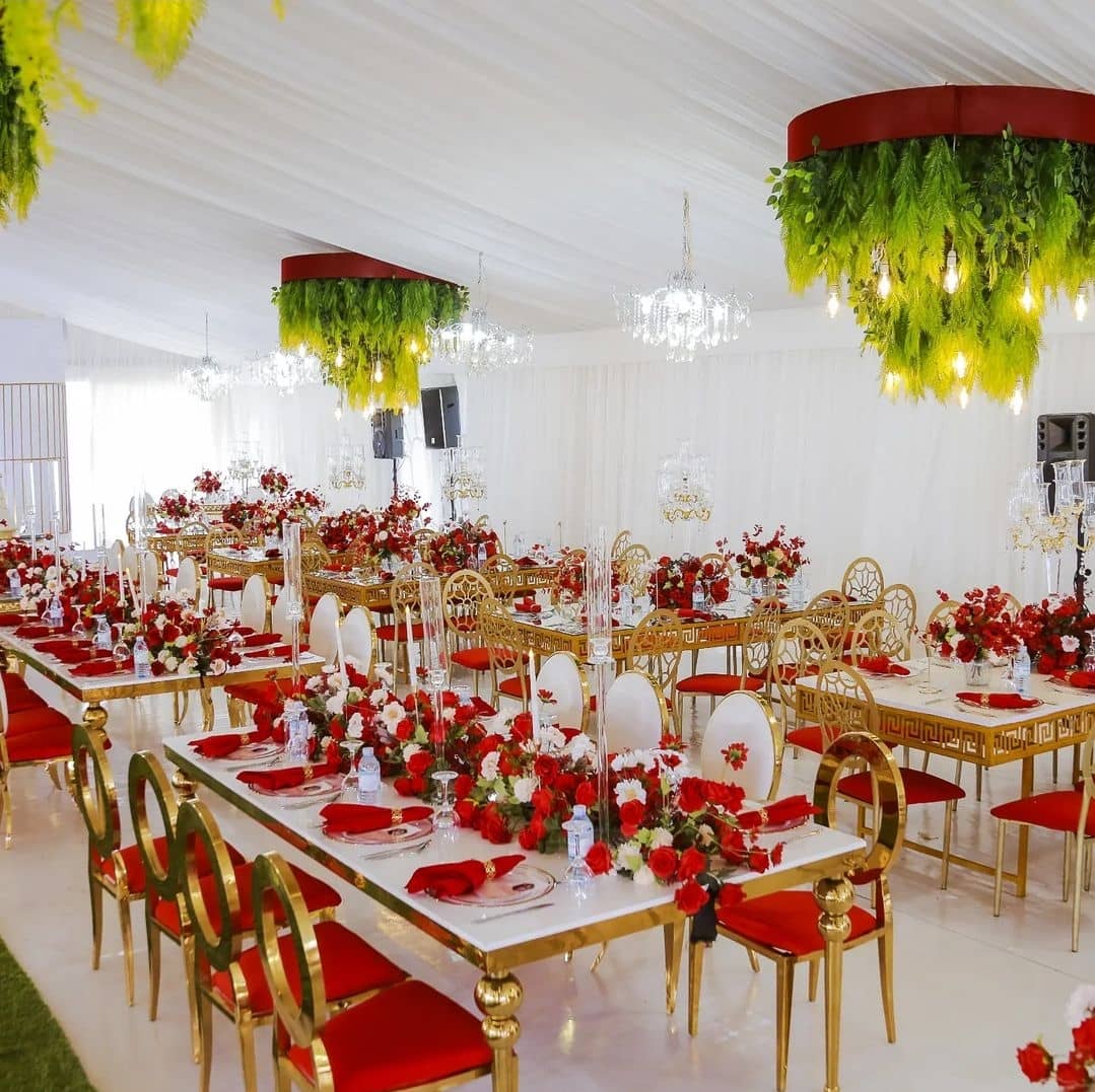 table setting on weddings