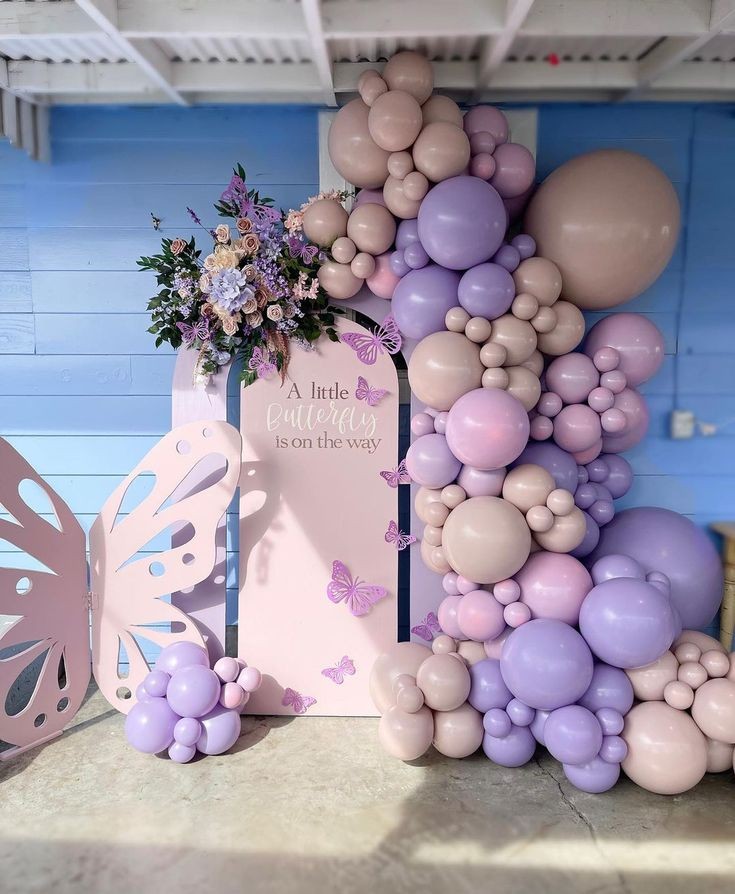 butterfly baby shower photo booth 