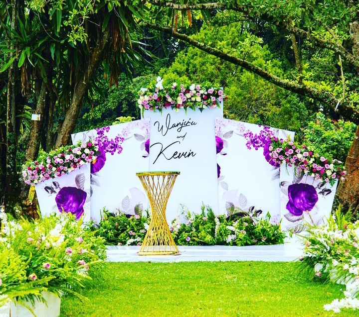 Kevin's white and purple gazebo 