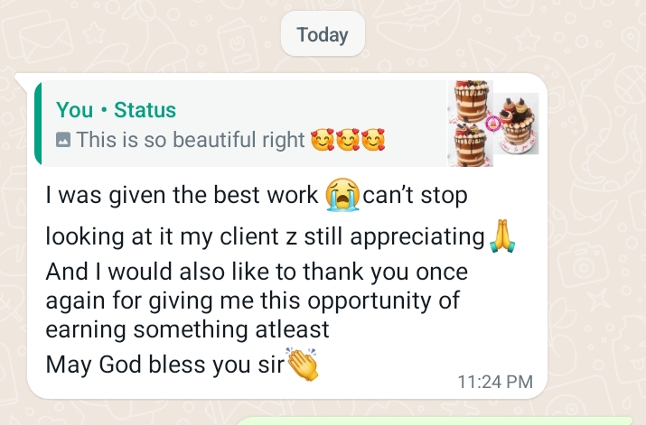 cake feedback 