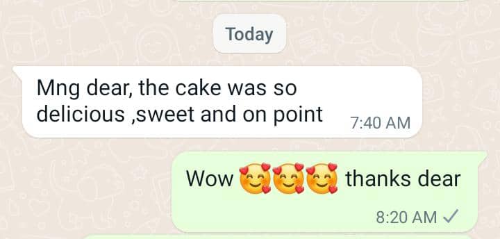 HERE'S A NICE CLIENT FEEDBACK