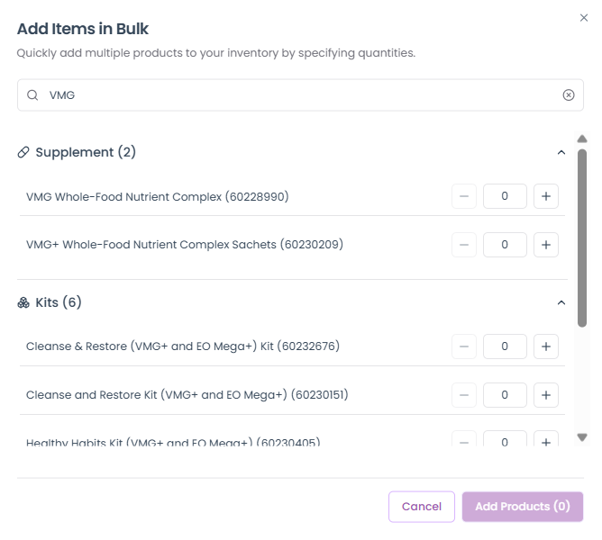 Add In Bulk Using Smart Search