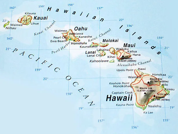 Map of Hawaii