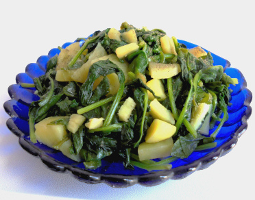 Spinach - potatoes