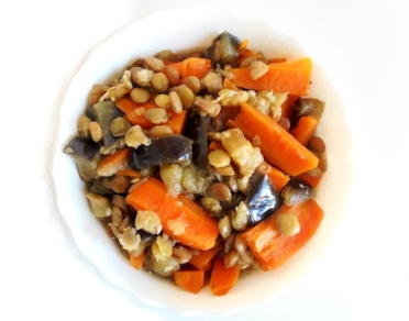 Lentils with vegetables