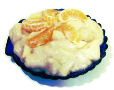 Soya fruits pudding