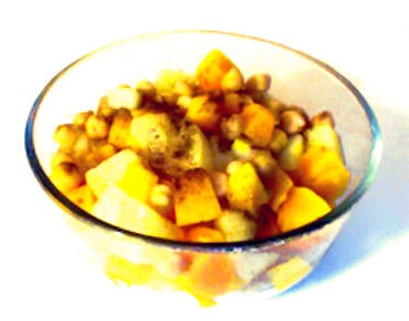 Pumpkin with chickpeas
