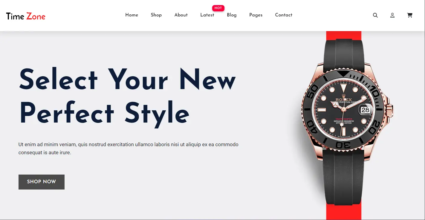 time-zone (E-commerce app)