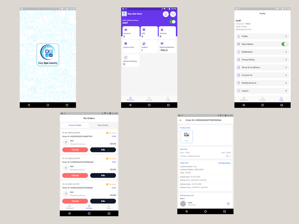 Easy Spin Laundry Platform