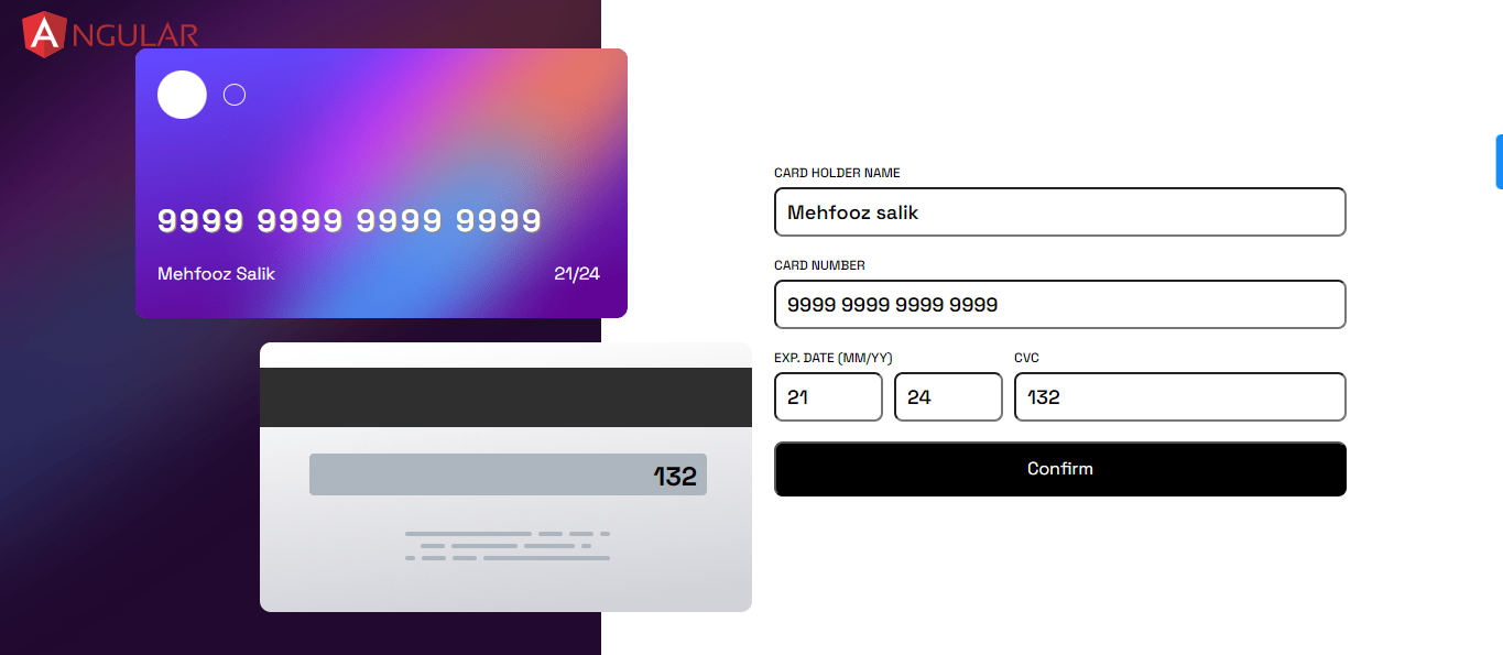 Card UI - Angular