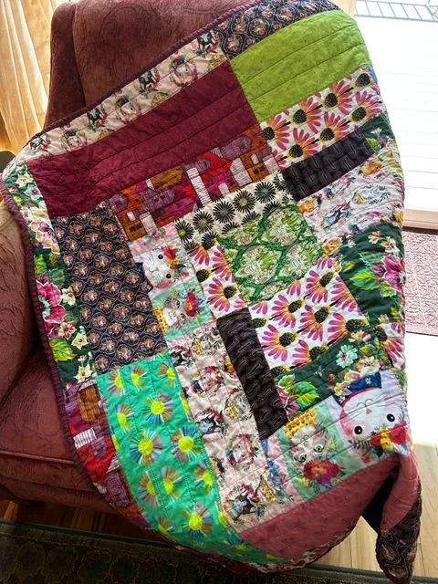 Community Quilt Maroon