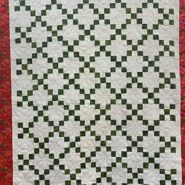 Irish Chain /Batik Flower borders