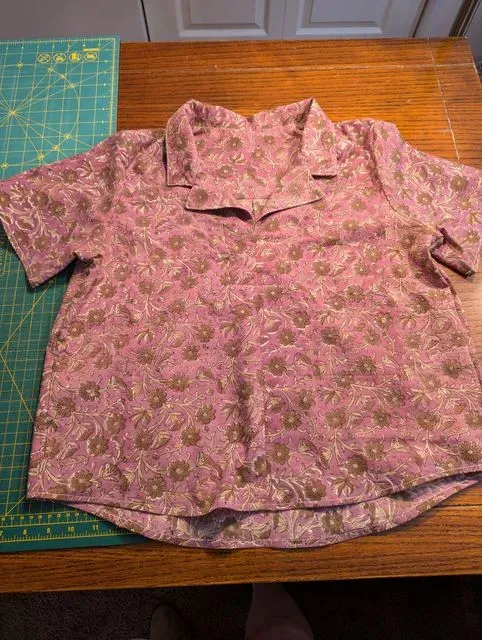 Donny Shirt # 2. Block Print Fabric