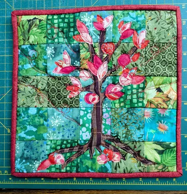 Art Quilt For Laura Goldsmith (True's Mom)
