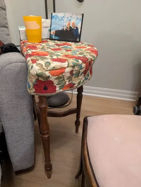 Mom's Table Cover - Semi Circle