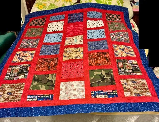 QofV - Marine Quilt - # 6 - Fey Marvin Jr