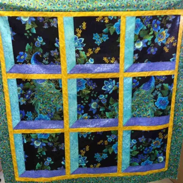 Window Pane Lap Quilt 