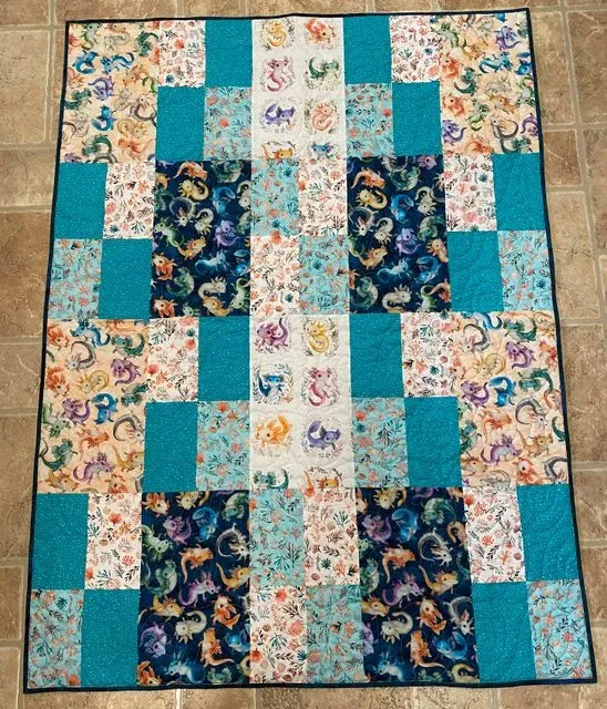 Axolotol quilt 