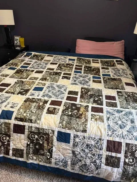 Bicycle Quilt for Frank And Cassie