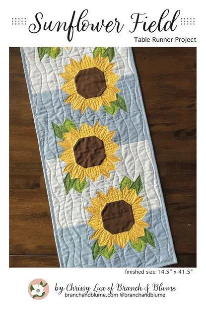 Sunflower Table Runner