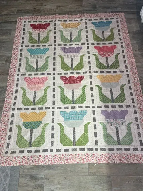 Stitched Tulips