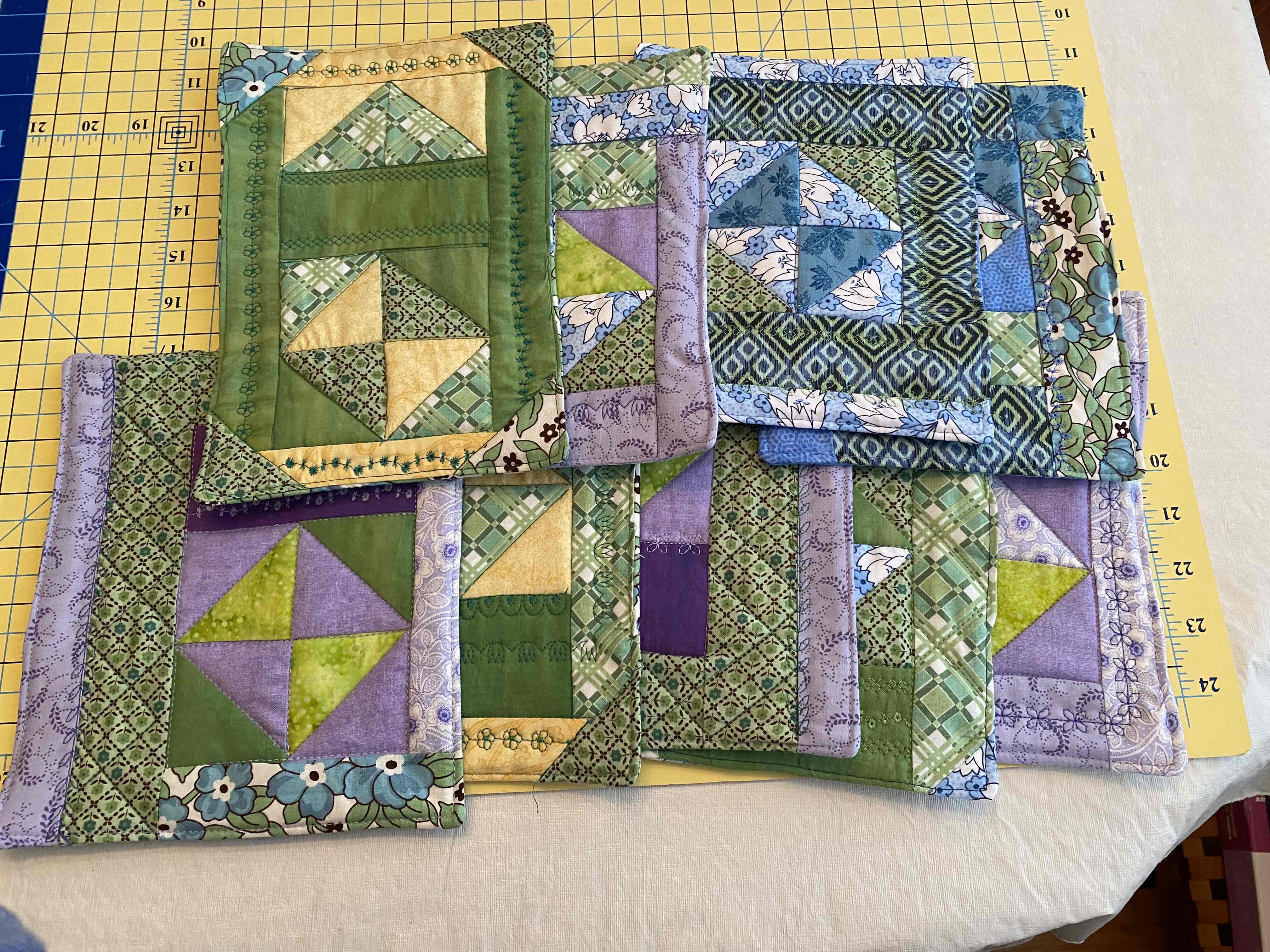 Mug Rugs From Leftover HSTs
