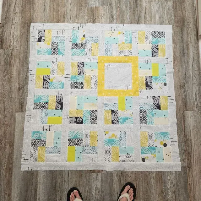Scrappy Sun Baby Quilt
