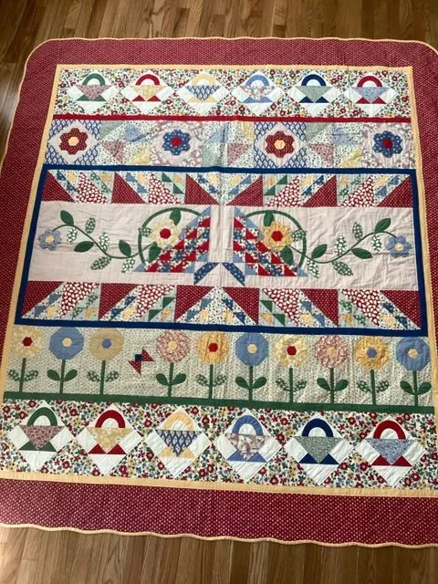 Aunt Grace’s Garden Party Block Of The Month