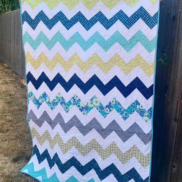 Teally Green Chevron