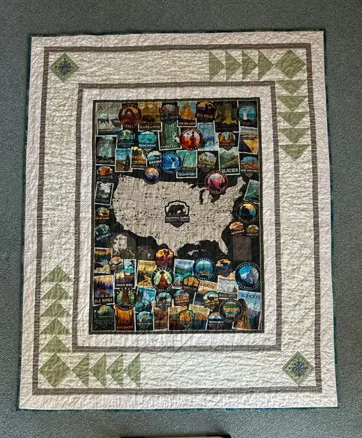 Nat’l Parks/Misted Pines Reversible Quilt