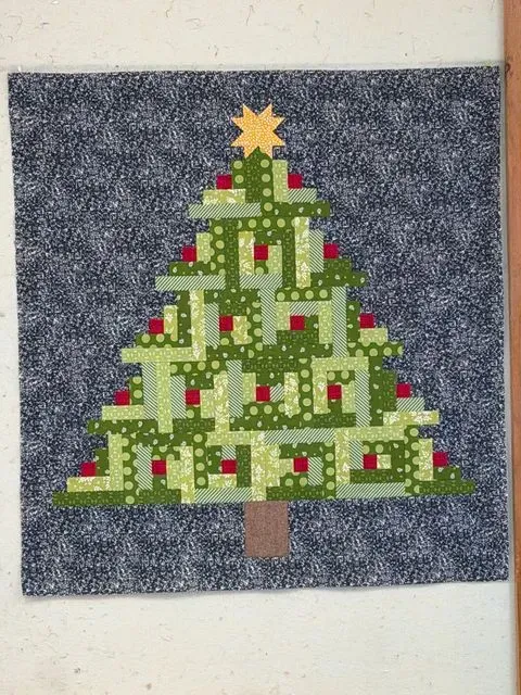 Mini Christmas Tree Quilt #2