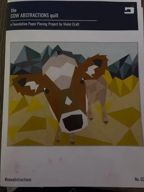 the COW ABSTRACTIONS quilt