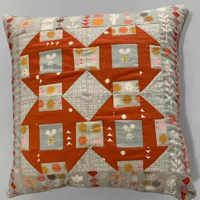 Churn Dash Pillow Cover