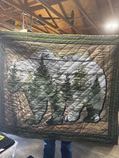 Bear Panel  Quilt Wall Hanging For Rv