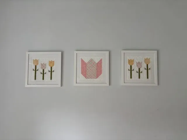 Leila’s Framed Tulip Wall Hanging