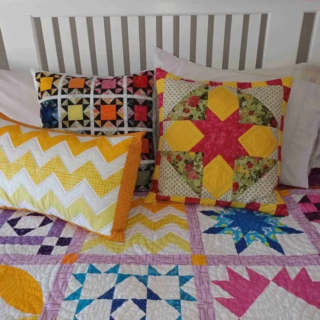 Pat Sloan 10th Anniversary Facebook Block Pillow