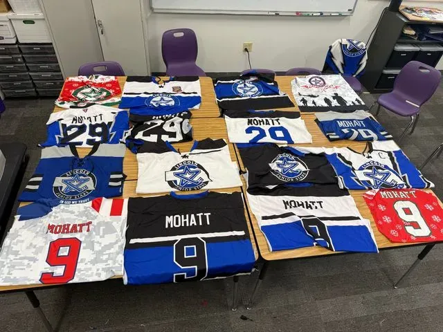 Hockey t-Shirt Quilt 
