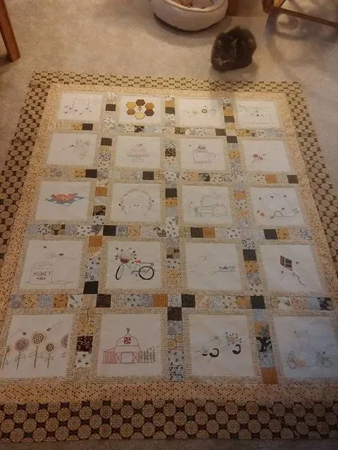 Embroidered Bees