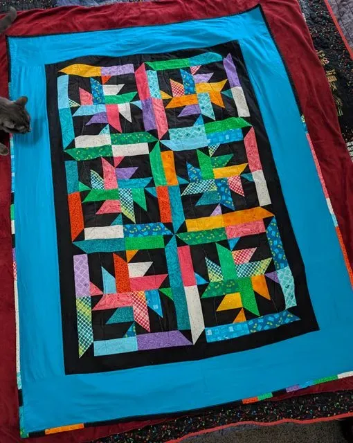 Teal Starburst