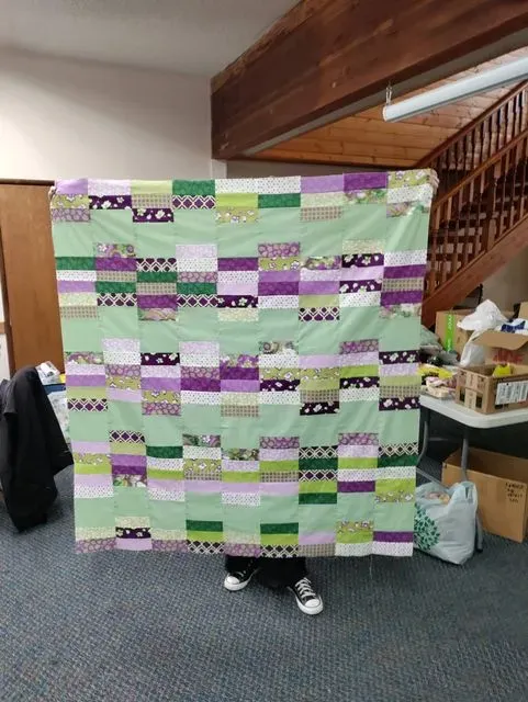 The Lady Purple And Green